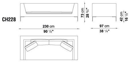 B&B Italia 3-х местный тканевый диван Charles sun-id-1468186 - Вид №3