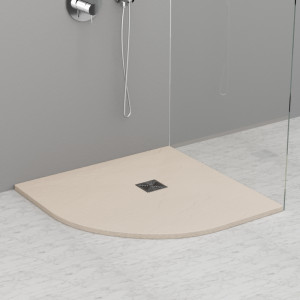 704665 Душевой поддон из минерального литья КРЕМОВЫЙ МАТОВЫЙ в комплекте с сифоном, Kerasan DOCCIA Италия