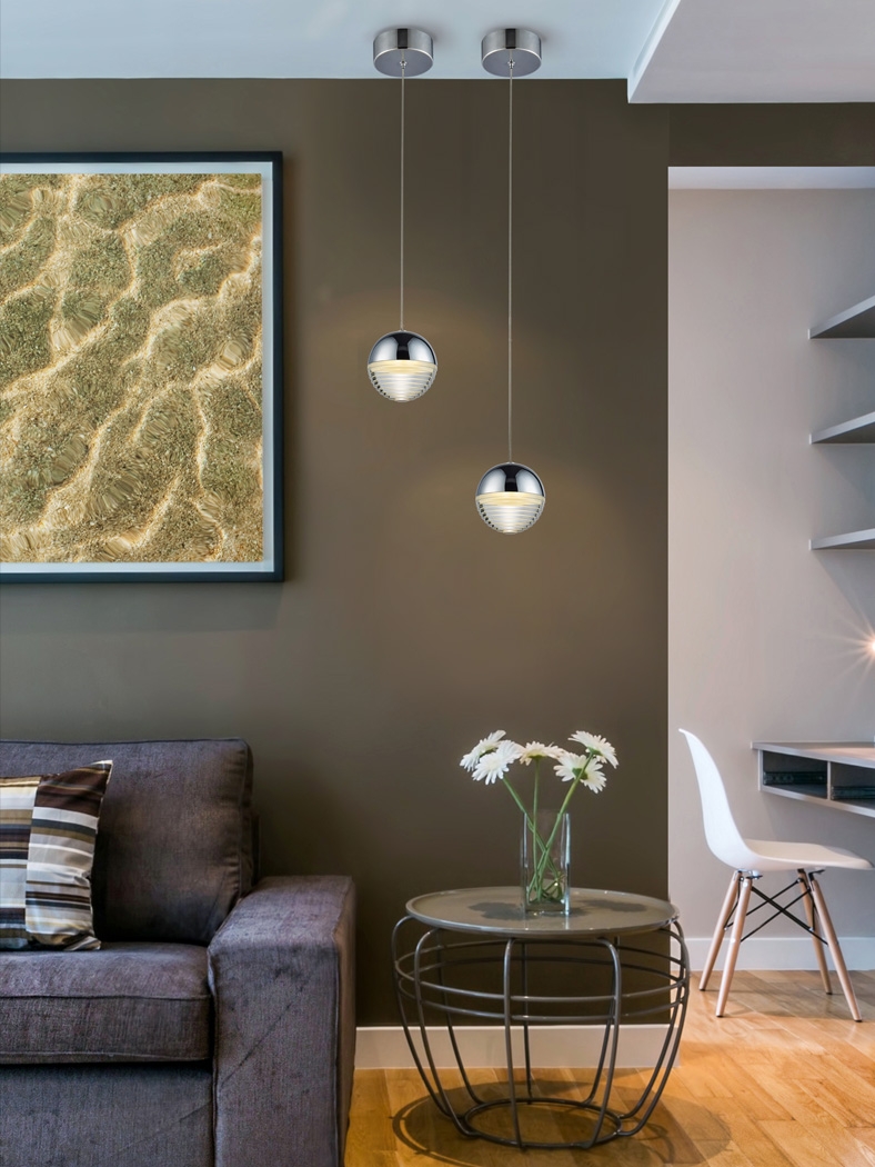 064152 Подвесной светильник 1L LED хром Schuller Flavia - Вид №2