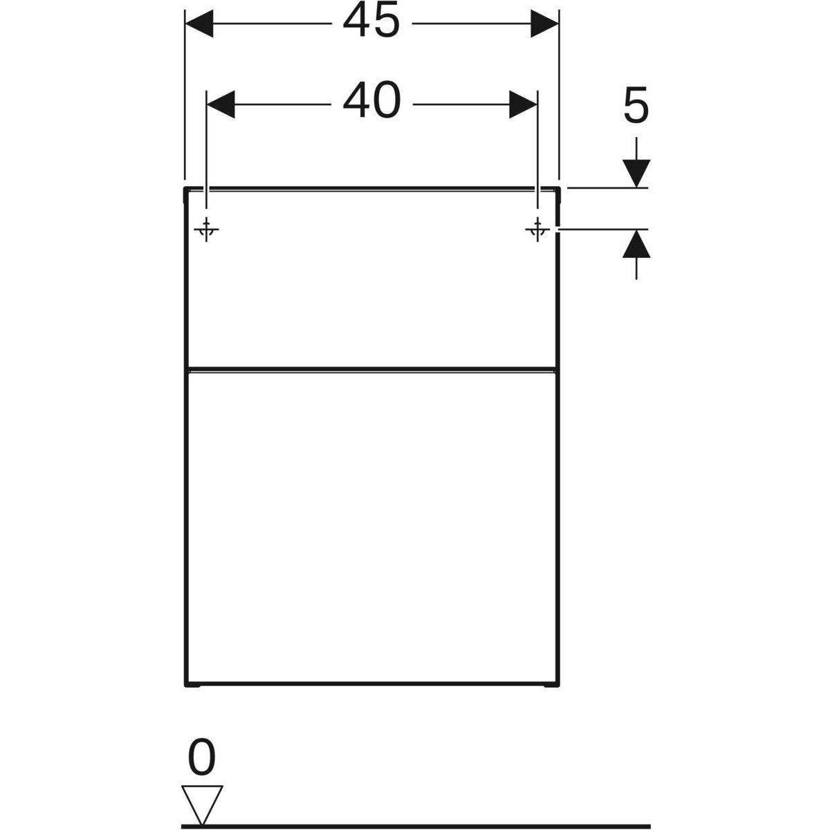 Подвесной шкаф для ванной комнаты с ящиками Geberit ICON ARCH-00089178 - Вид №3