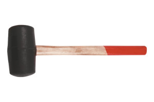 15749302 Резиновая киянка (400 г, 60мм, рукоятка деревянная) 02A325 Top Tools