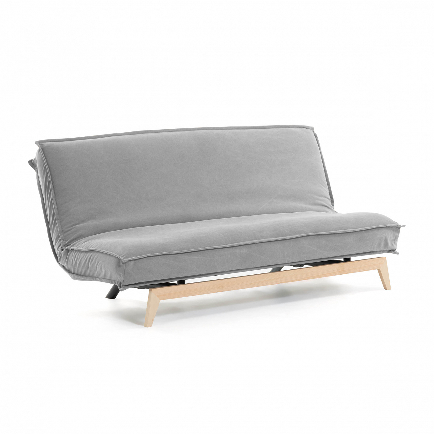 071104 Диван-кровать серый основание дерево La Forma Eveline - Вид №5