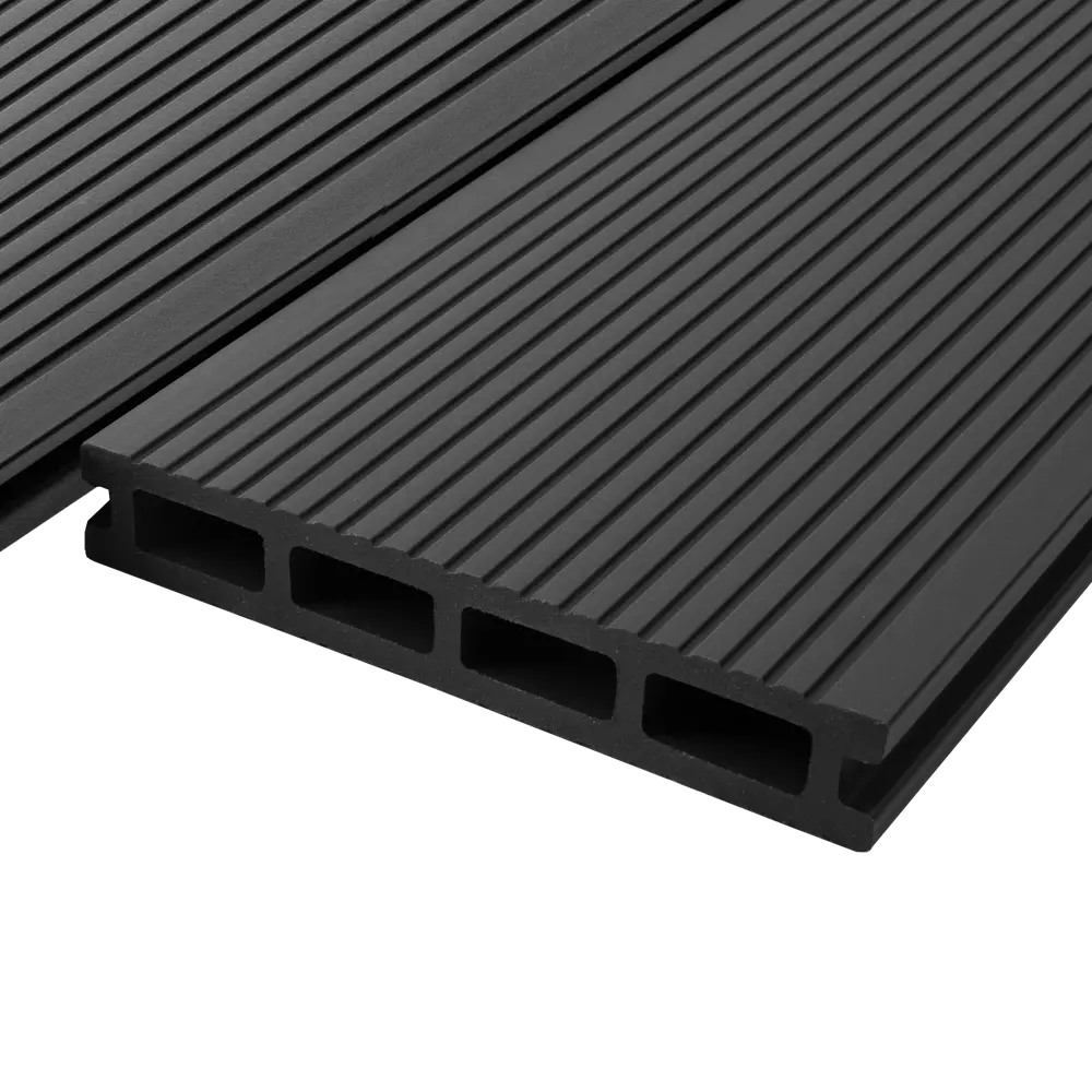 87036578 Террасная доска ДПК T-Decks цвет Графит 150x25x4000 мм двусторонняя вельвет/структура древесины 0.6 м² STLM-1515780  - Вид №4