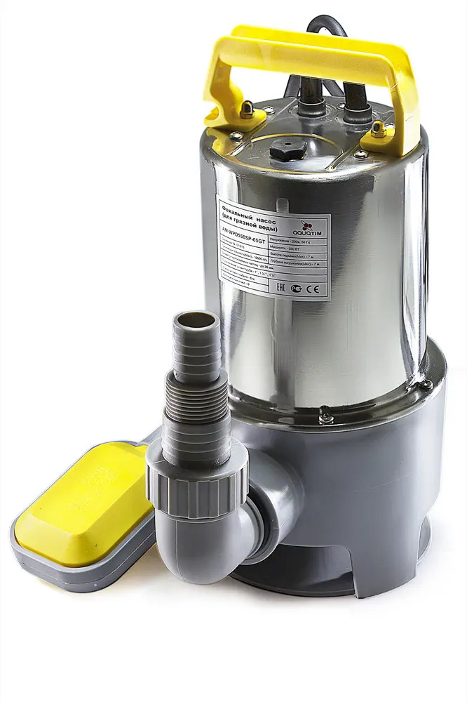 91014722 Насос погружной дренажный Aquatim Am-wpd550sp-05gt чистая и загрязненная вода расход 10500 л/ч STLM-0441980