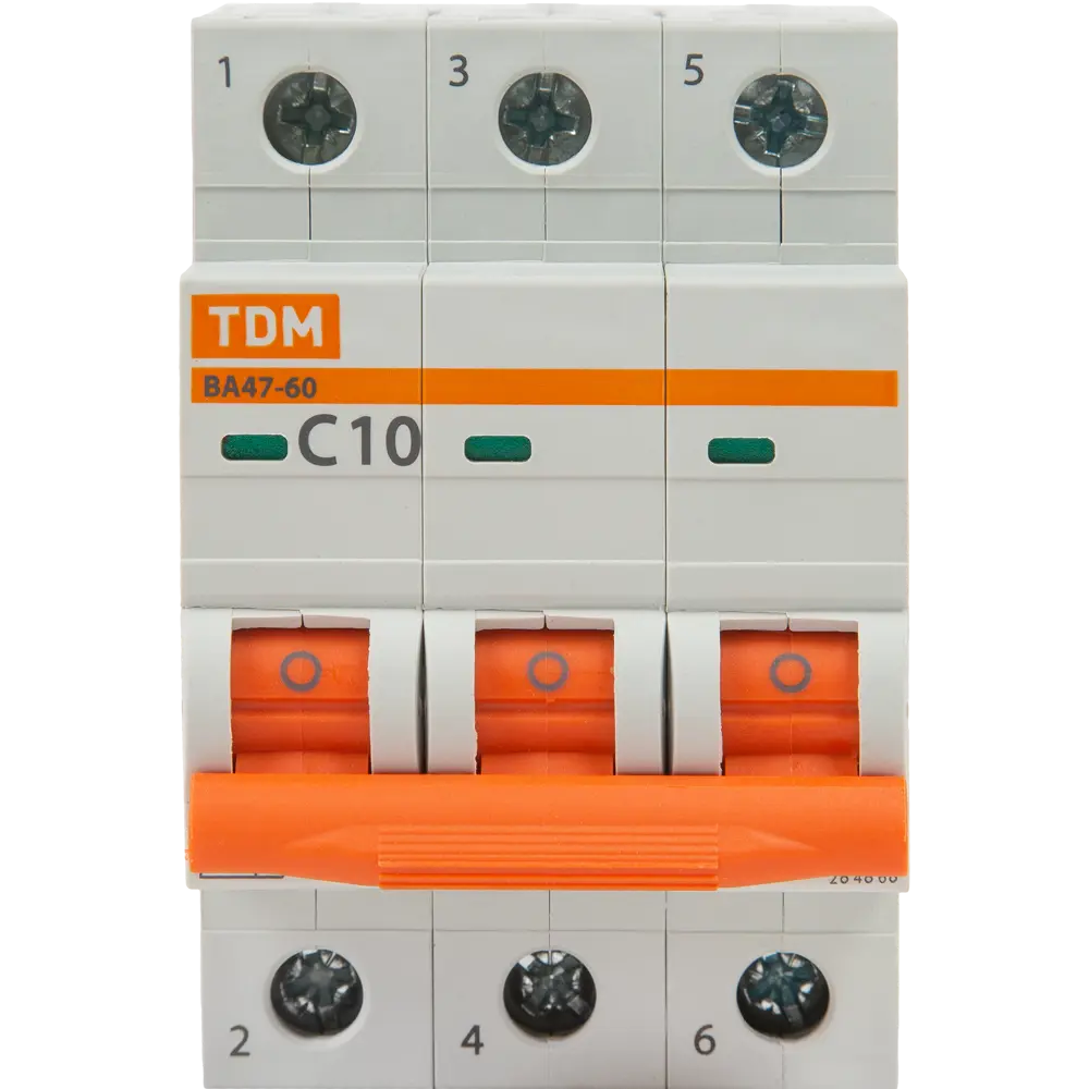 Автоматический выключатель TDM Electric 3-полюсный 10А для защиты от перегрузок 84399538 STLM-0049311 - Вид №1