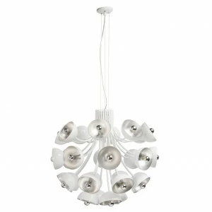 Подвесная люстра MW-Light Фьюжен 12 392014328 белая MW-LIGHT ДИЗАЙНЕРСКИЕ, ФЬЮЖЕН, ШАР 186800 Белый