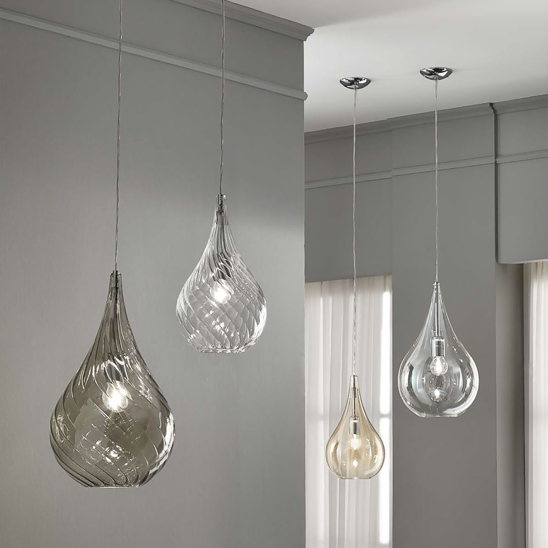 Cangini & Tucci Lacrima R1259MX.3L ribbed/amber/green подвес 117206 - Вид №1