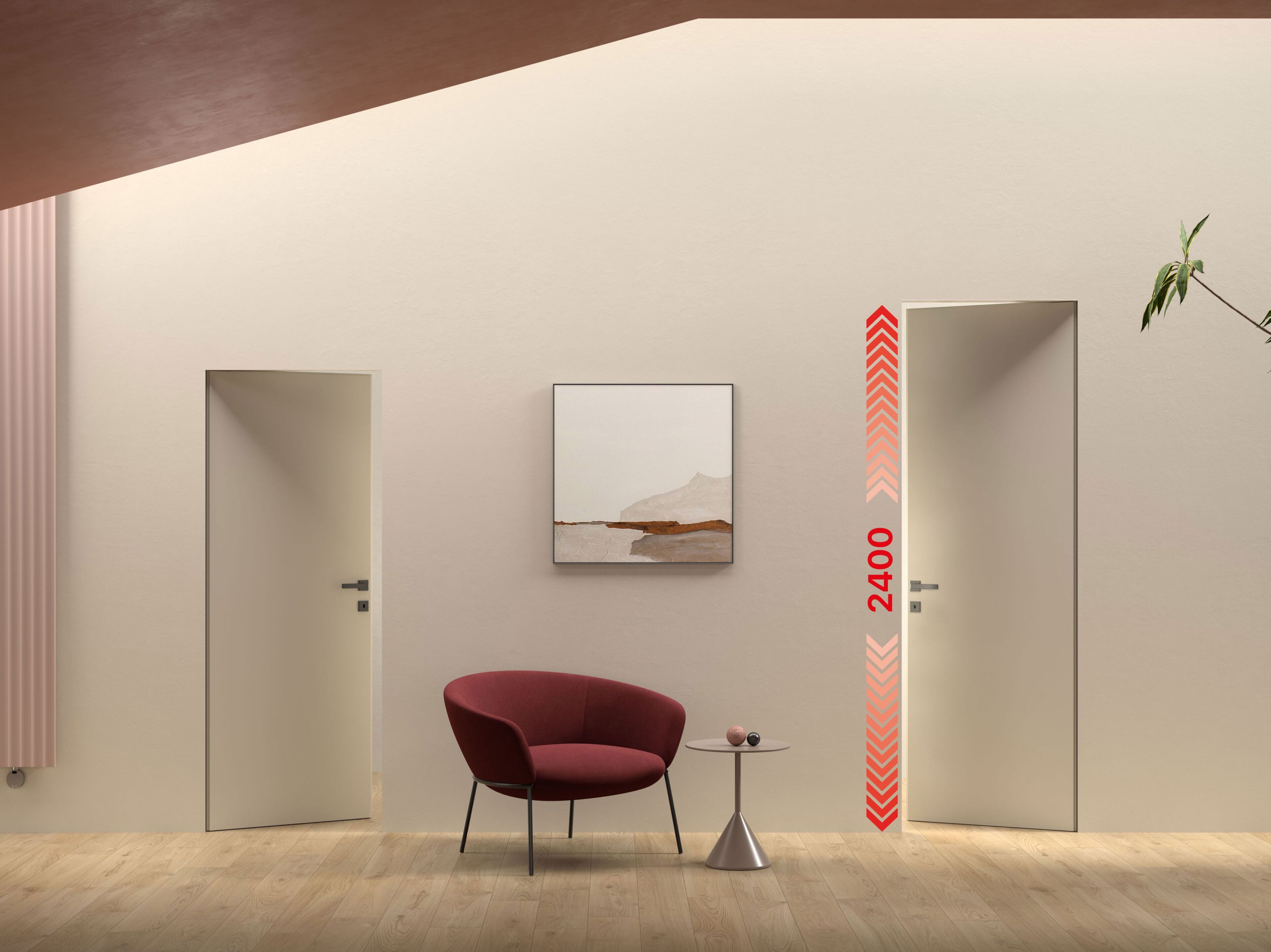 Реверсивные стены заподлицо дверь Ermetika xREVERx XL ARCH-00146314 - Вид №1