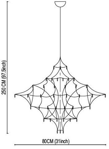 Quasar Подвесной светильник из никеля с кристаллами swarovski® sun-id-1416572 - Вид №7