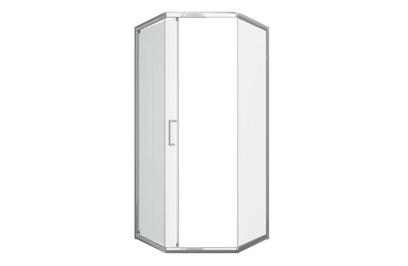 Душевое ограждение Diamond - форма с одной сдвижной дверью Diamond LINE BS090.6115A bravat - Вид №3