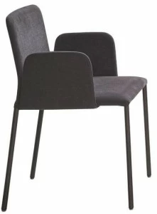 more Стул из ткани с подлокотниками