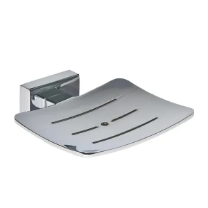 Мыльница подвесная Bath Plus «Bruklin»,  стекло,  цвет хром