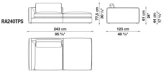 B&B Italia Модульный угловой диван из ткани Richard sun-id-1472345 - Вид №80
