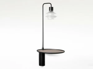 BOVER Круглая подвесная тумбочка металлическая с подсветкой Drip/drop