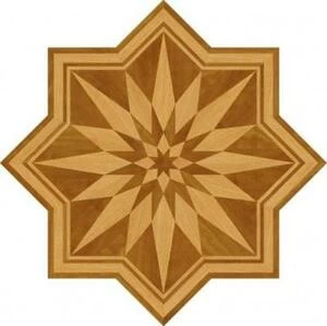 Художественный паркет Da Vinci Розетка 26-187 Дуб Селект (Гладкая) 1000х1000 мм.