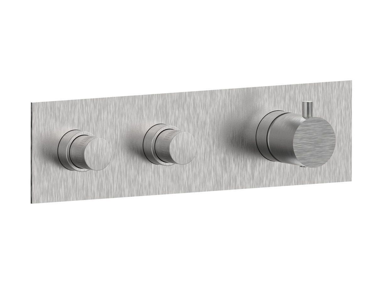 Смеситель для душа с 3 отверстиями из нержавеющей стали Rubinetterie Frattini Pepe XL 316 ARCH-00016273 - Вид №1