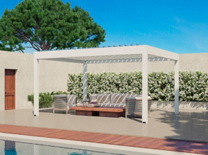 Алюминиевая самонесущая фотоэлектрическая беседка