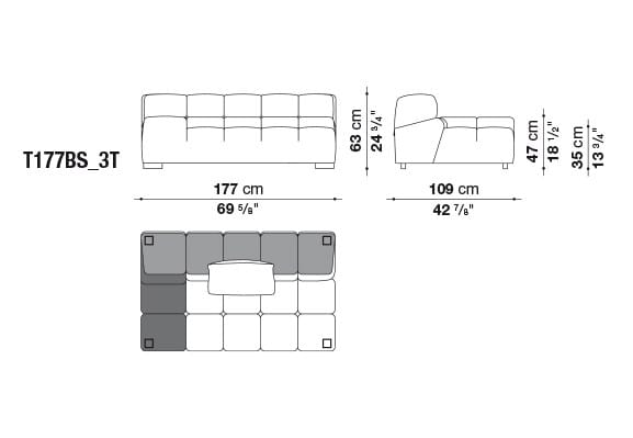 Модульный диван B&B Italia Tufty Time ARCH-00144354 - Вид №34