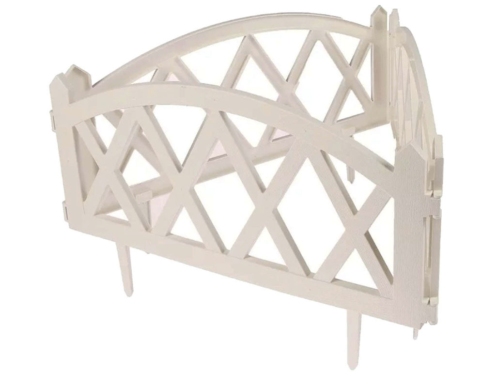 Забор декоративный "MODERN" №4, 5 шт, длина 3 метра, белый ГеоПластБорд GPBST-167 - Вид №1