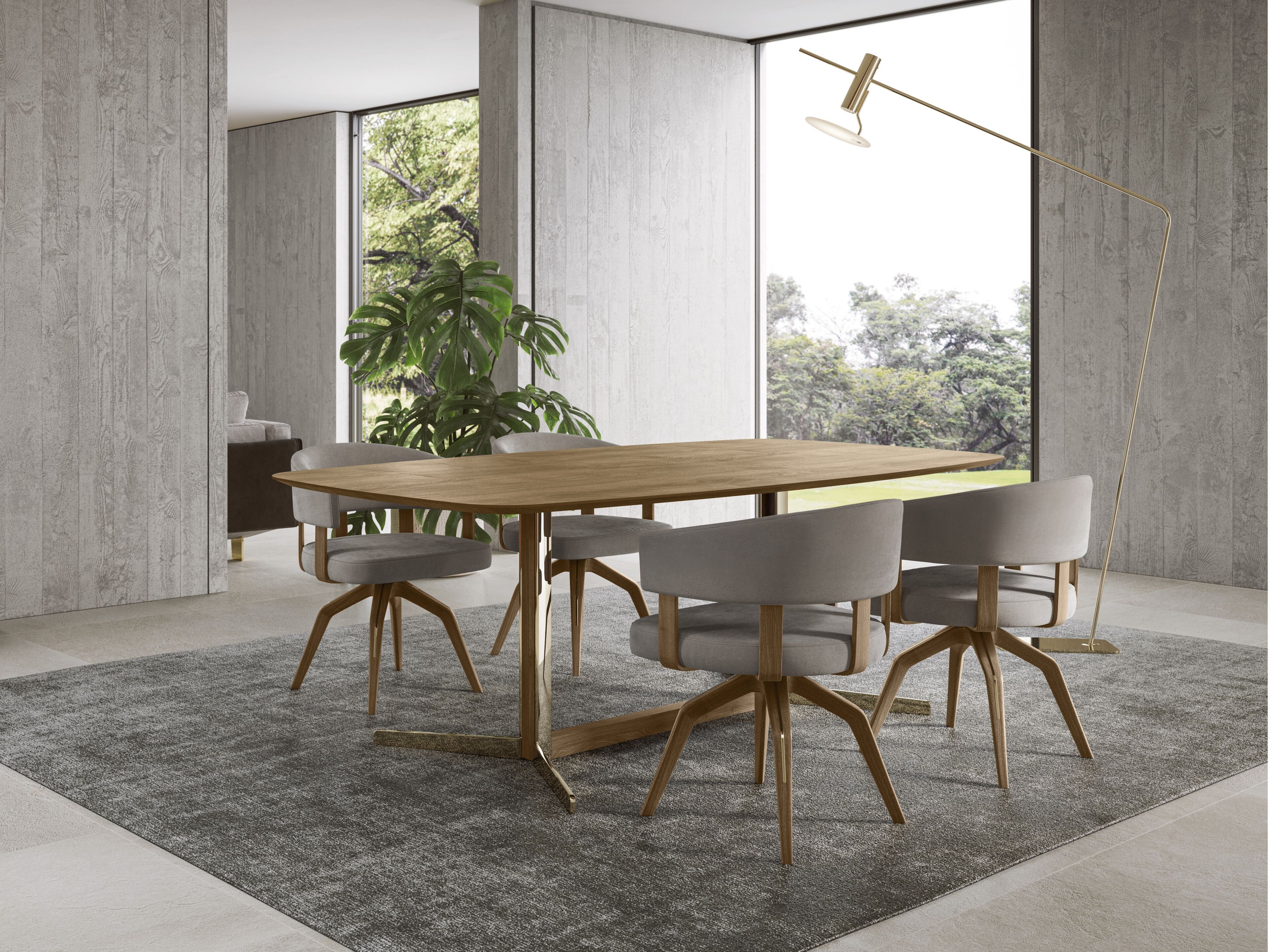 Мраморный стол Calacatta Natuzzi Italia кампус ARCH-00106264 - Вид №6