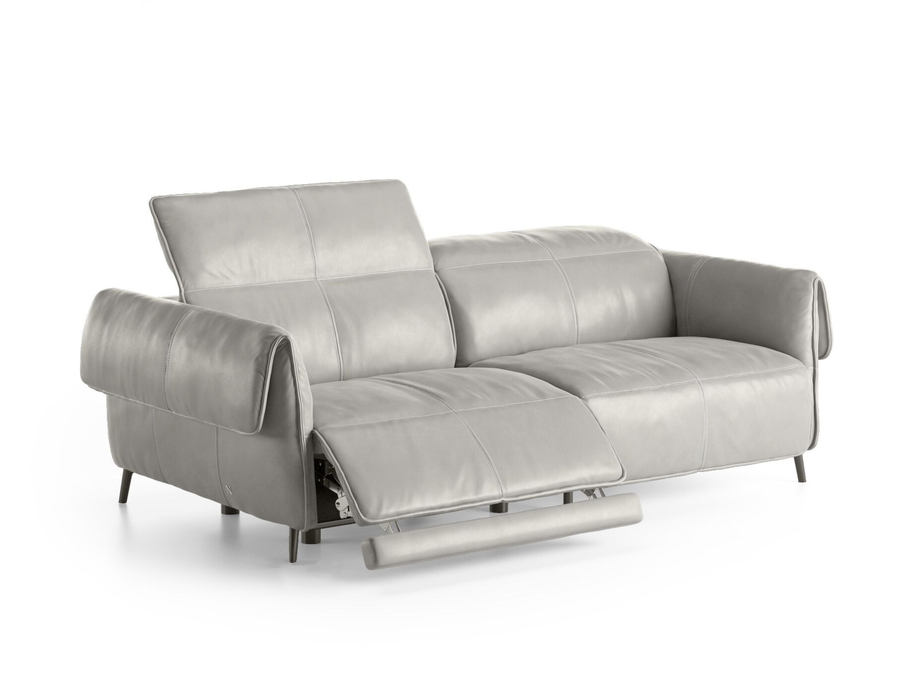 Кожаный диван-кровать с подголовником и подставкой для ног Natuzzi Italia SEAGULL ARCH-00048426 - Вид №1