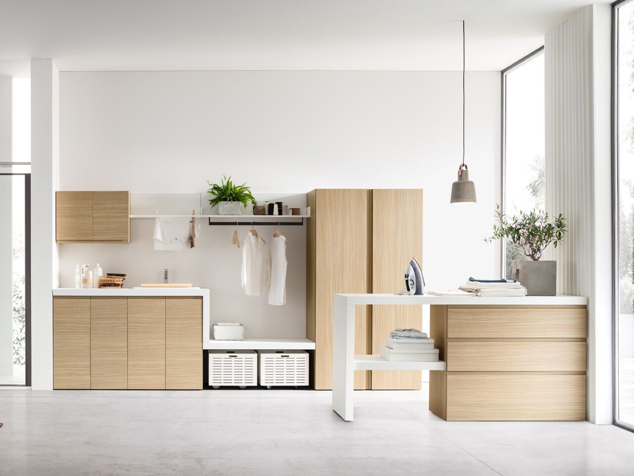 Деревянный шкаф для белья ARCOM I_WASH ARCH-00072247