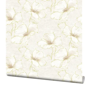 Обои флизелиновые Fleur белые 1.06x10 м 37000