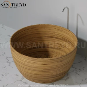UWD MUNAI N2 Ванна свободностоящая 122 см из ореха N2Munai122.walnut