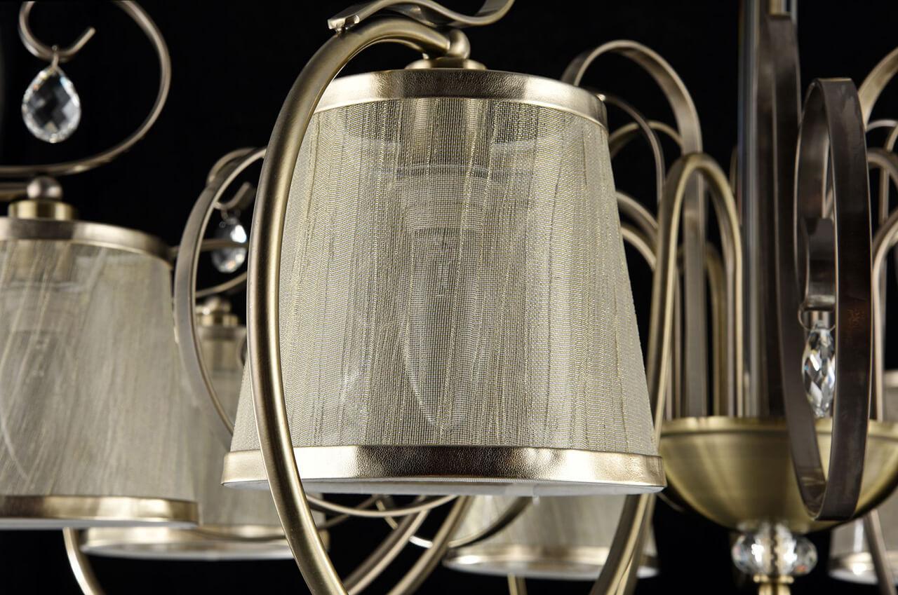 Потолочная люстра Freya Simone FR2020-CL-08-BZ FREYA ДИЗАЙНЕРСКИЕ, SIMONE BRONZE 187913 Бежевый  - Вид №3