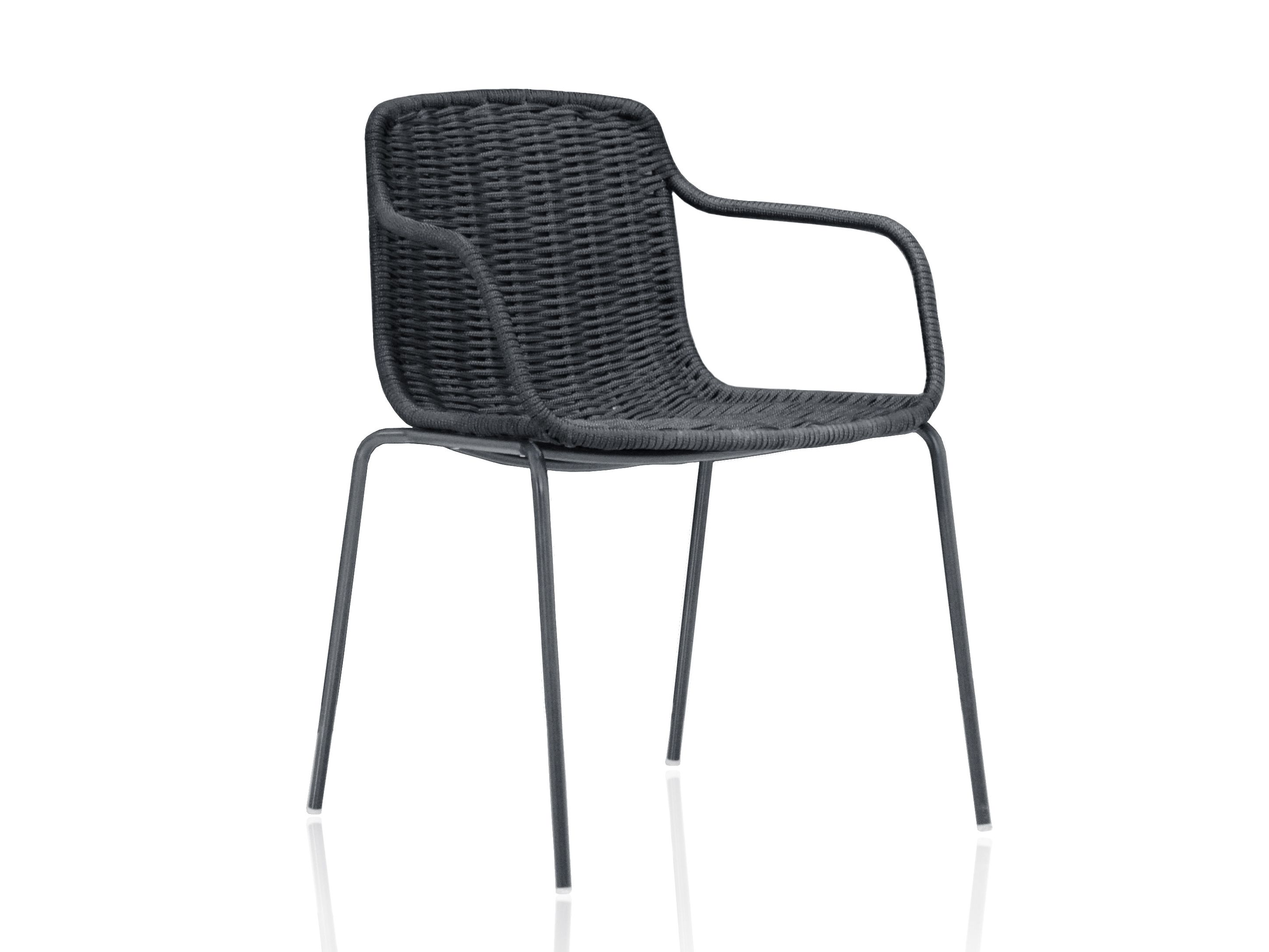 Веревочный штабелируемый садовый стул с подлокотниками EXPORMIM Lapala ARCH-00072033 - Вид №4