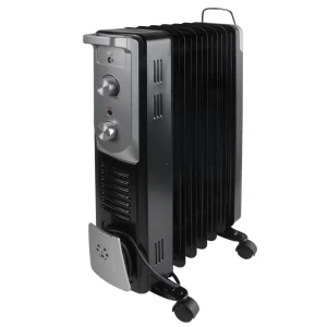 Обогреватель масляный Equation с механическим термостатом, 1500 Вт, 7 секций, цвет черный