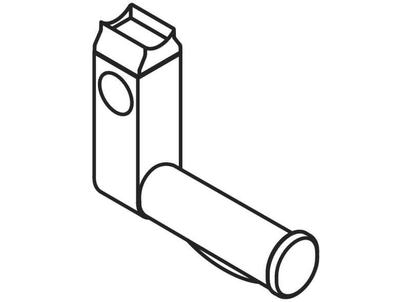 950.50.07090 Комплект для модернизации держателя туалетной бумаги, включая активацию смыва унитаза HEWI Stützen  - Вид №2