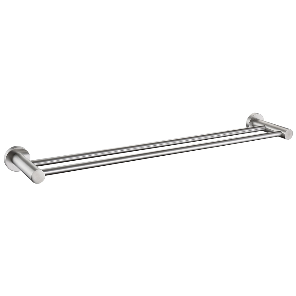 Двойная штанга для полотенец MELANA сатин хром MLN-867002 867 серия