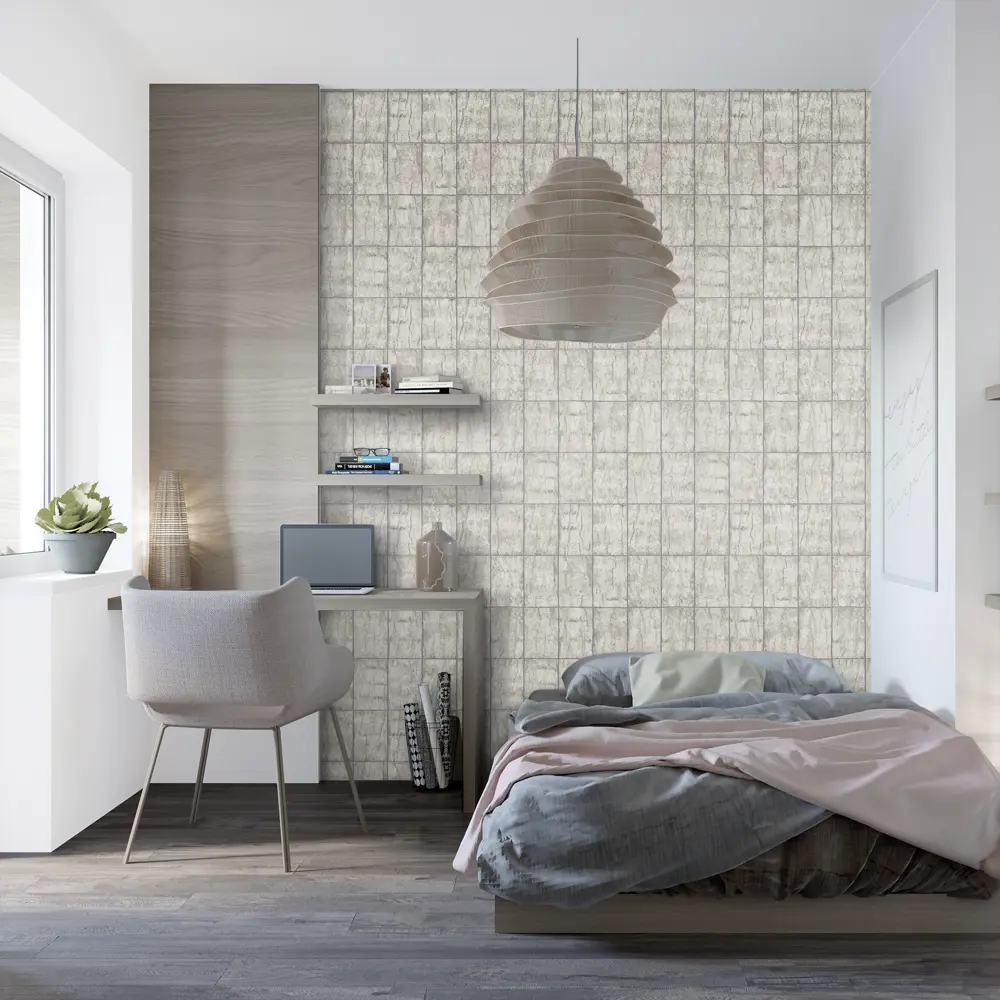 Обои флизелиновые Erismann Natural Silence бежевые 1.06 м 5282-02 18884932 STLM-2003714 - Вид №2