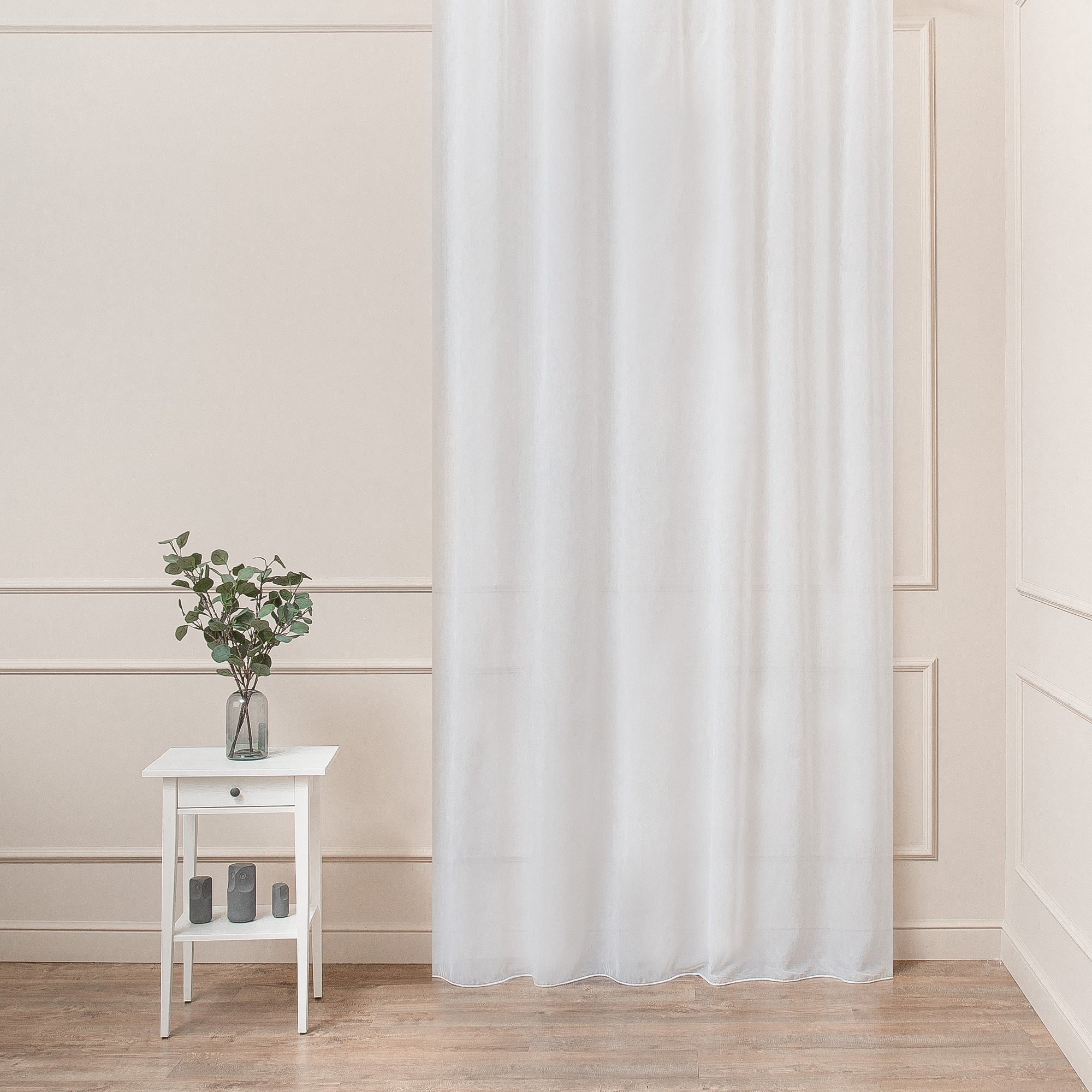 Тюль белый шифон TEX REPUBLIC для гостиной в стиле нео-классика 85486190 STLM-0063096 - Вид №5