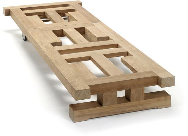 Royal Botania Садовая кушетка из тика на колесиках Nara sun-id-1444637 - Вид №2