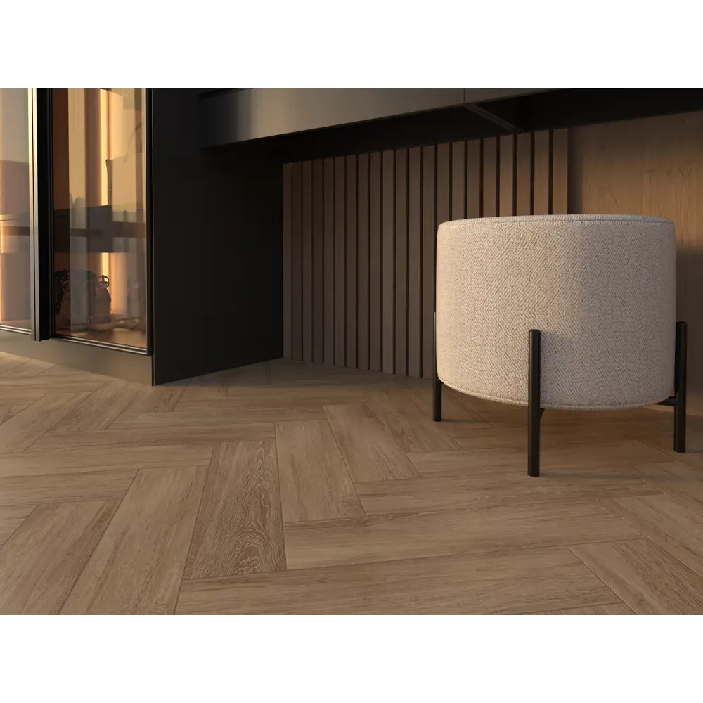 Глазурованный керамогранит Gracia Ceramica Taiga 12.5x50 см 0.875 м² матовый цвет коричневый STLM-2076268 - Вид №4