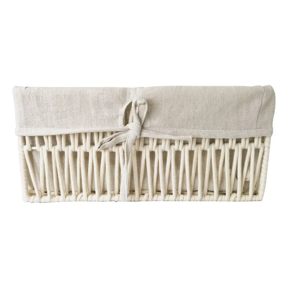 SPACEO Корзина для хранения из бумажной веревки с металлическим каркасом 89344359 Kub STLM-1099321 - Вид №1