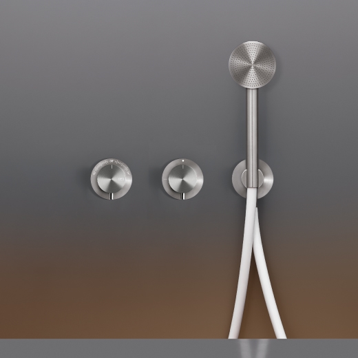 Настенный термостатический смеситель набор для ванной / душем с системой Acqua Stop, 2/3 ходовой переключающий и рондо для душа Ø 65 м т  MIL116Y CEADESIGN  - Вид №1