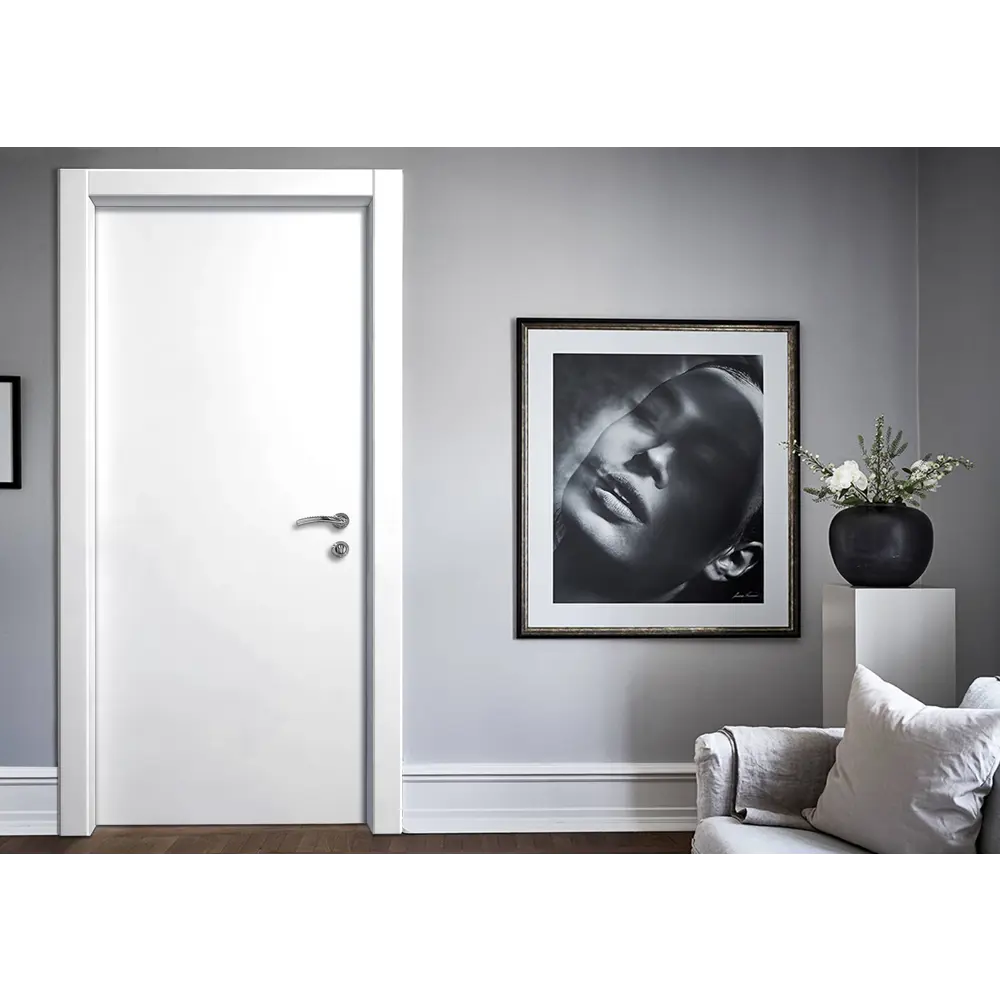 Межкомнатная дверь Kapelli Classic - белая ПВХ с улучшенной изоляцией 89893310 STLM-0080157 - Вид №6