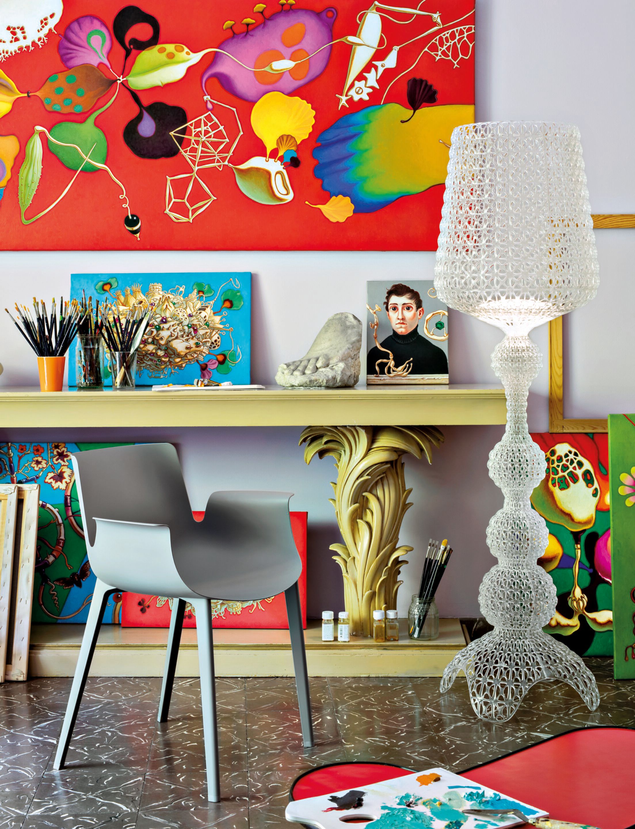 Полимерное кресло с подлокотниками Kartell PIUMA ARCH-00063016 - Вид №1