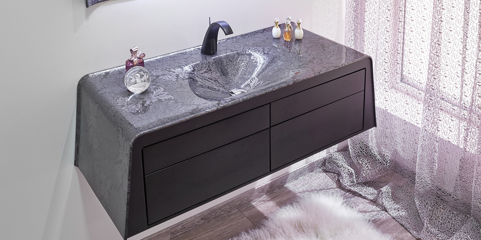 ЗЕРКАЛО ДЛЯ ВАННОЙ КОМНАТЫ ALBA ЦВЕТ VERSAILLES AMBIANCE BAIN - Вид №1