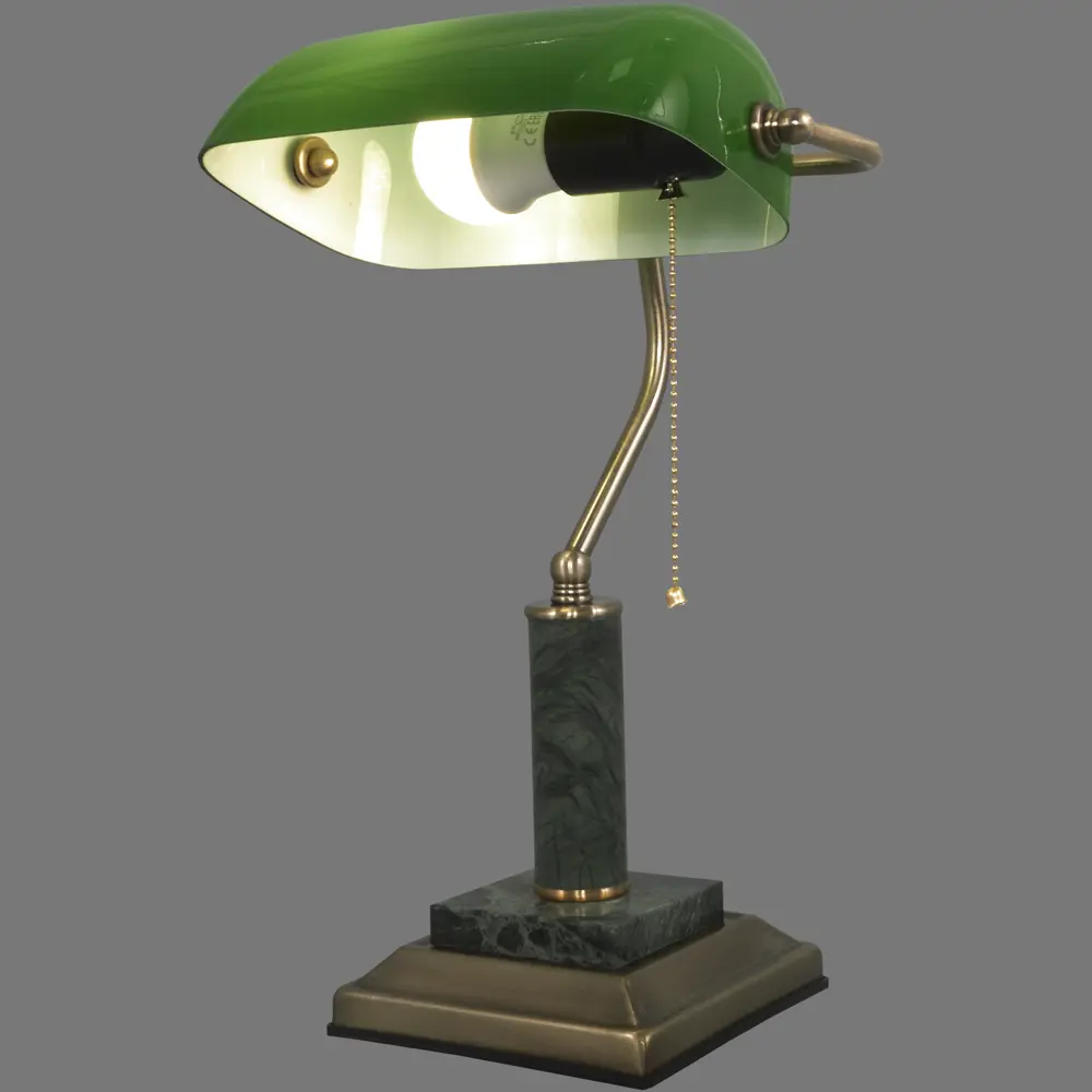 Настольная лампа Vitaluce «Мраморная элегантность» с зеленым абажуром 12087908 STLM-0001743 - Вид №4