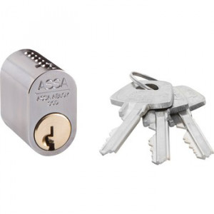 Овальный цилиндр ASSA 1301 MCR с тремя ключами ASSA ABLOY LK01-311
