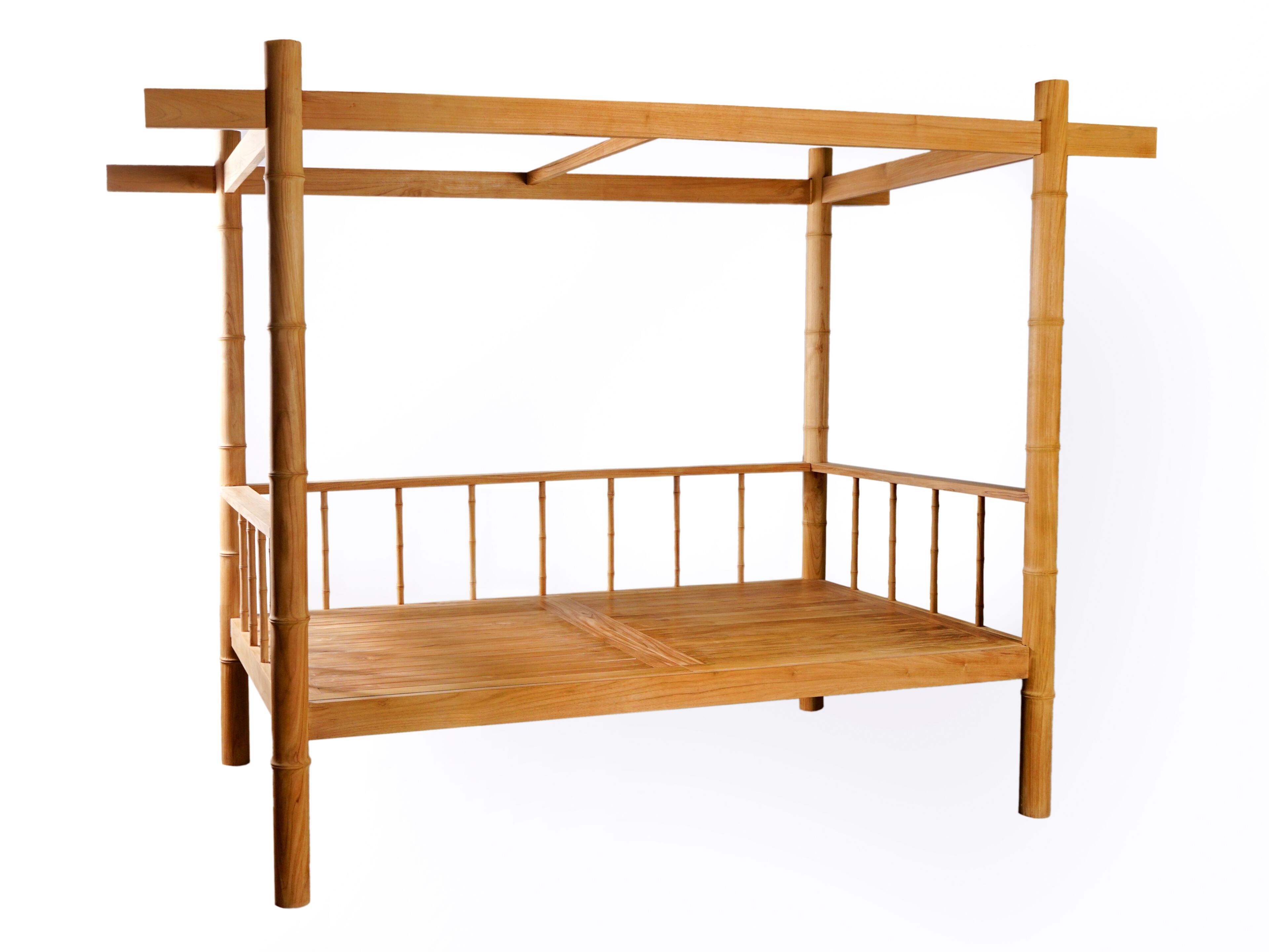 Садовая кровать из тикового дерева с балдахином cbdesign Sauvage ARCH-00098602