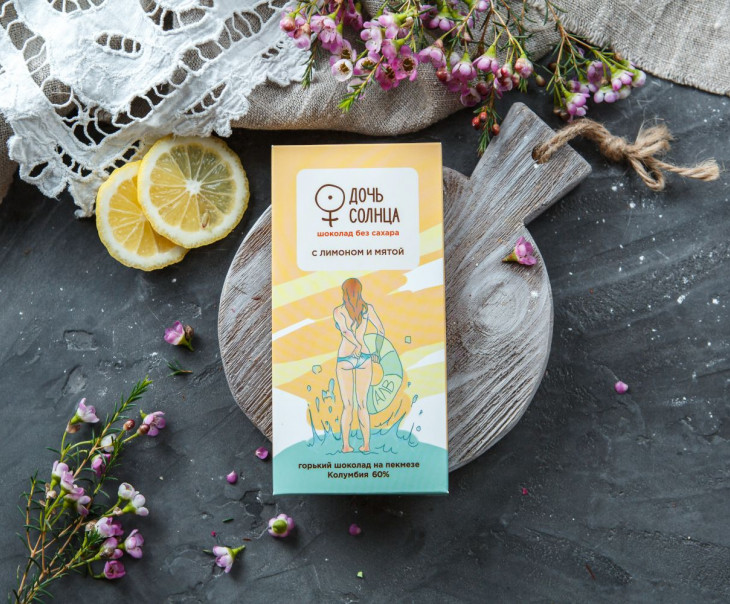 4193 Шоколад на пекмезе с Лимоном и Мятой Вкусляндия 