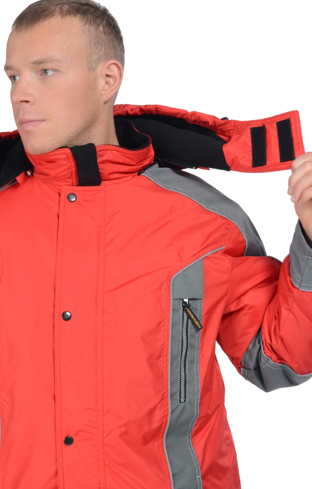 63122 Куртка "Ультра" зимняя красная  Зимняя спецодежда  размер 60-62/182-188  - Вид №12