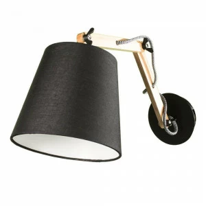 Спот настенный с абажуром коричневый Pinoccio A5700AP-1BK ARTE LAMP PINOCCIO BLACK 00-3924764 Коричневый
