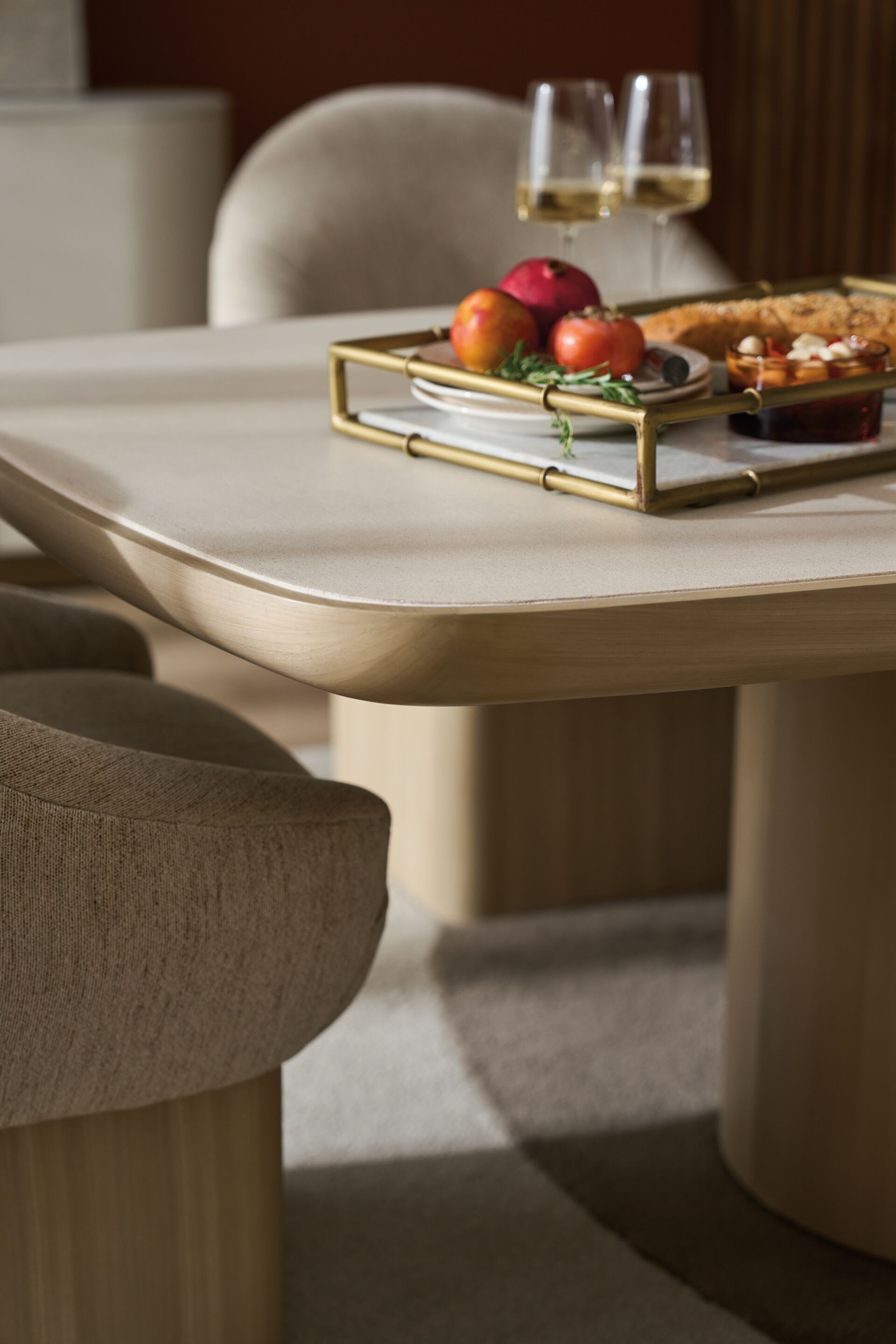 Прямоугольный стол из натурального камня Caracole SANTORINI ARCH-00031047 - Вид №4