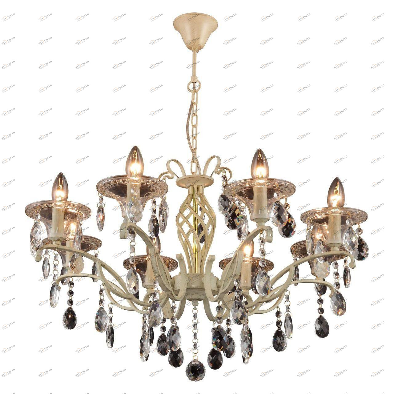 Подвесная люстра Toplight Zoe TL7220D-08RY TOPLIGHT ДИЗАЙНЕРСКИЕ, ZOE IVORY 181613 Бежевый 